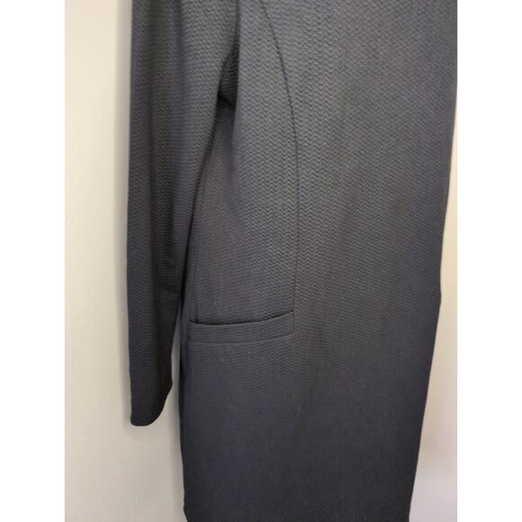 Boden black textured plain minimalist pocket dress 14 - Picture 2 of 8